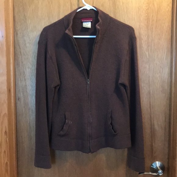 Suzanne Grae Lambswool Full Zip-up Sweater - Picture 4 of 11